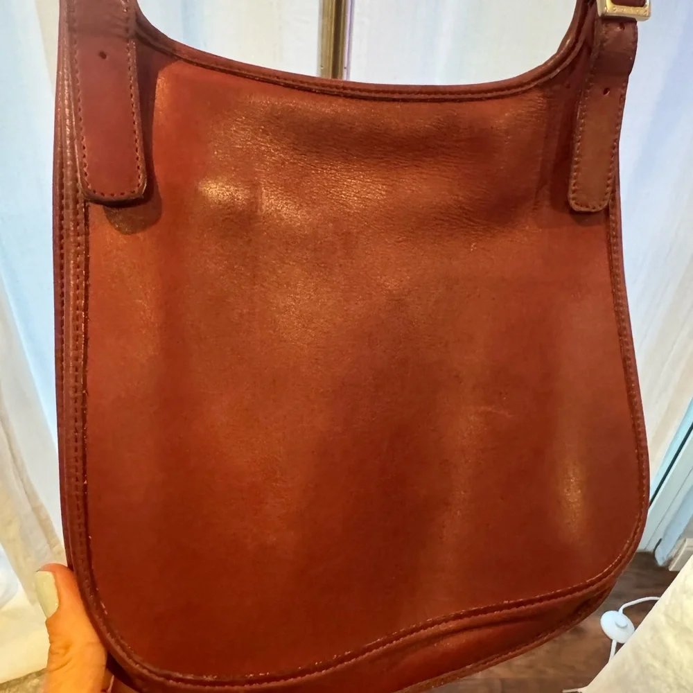 Coach Burgundy Crossbody Bag - Picture 4 of 8